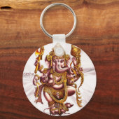 Lord Ganesh Viel Glück Charm Schlüsselanhänger (Vorderseite)