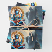 Lord Ganesh Wrapping Paper Flat Sheet Set 3 Geschenkpapier Set (Beispiel)