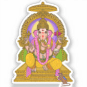 Lord Ganesha Aufkleber (Vorderseite)