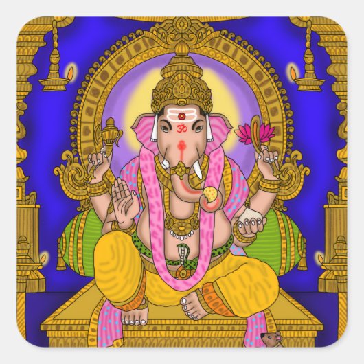 Lord Ganesha Aufkleber (Vorderseite)