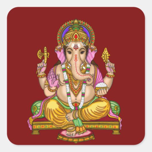 Lord Ganesha Aufkleber (Vorderseite)