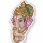 Lord Ganesha Aufkleber (Vorderseite)