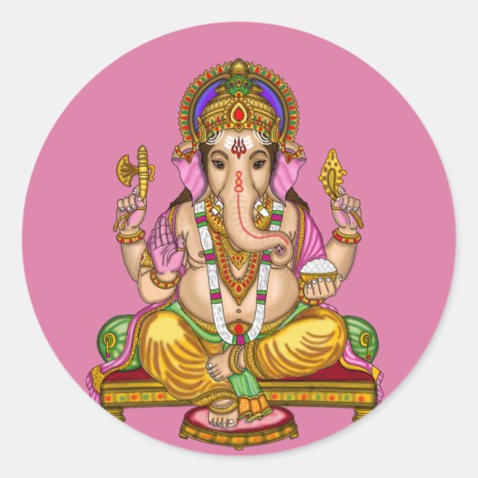 Lord Ganesha Aufkleber (Vorderseite)