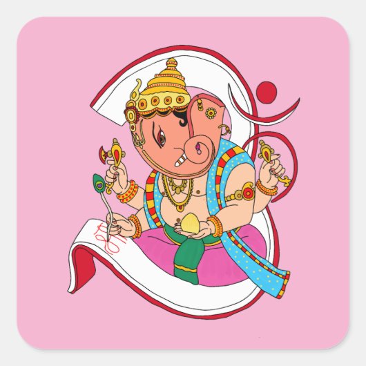 Lord Ganesha Aufkleber (Vorderseite)