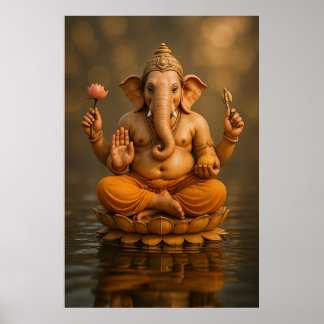 Lord Ganesha | Beseitigung von Hindernissen und Be Poster