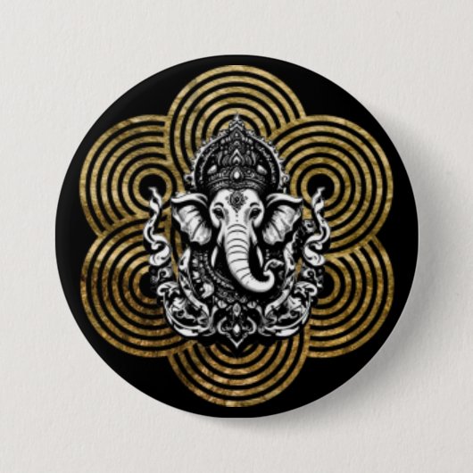 Lord Ganesha Button (Vorderseite)
