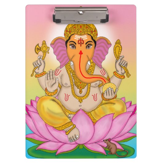 Lord Ganesha Clip Board Klemmbrett (Vorderseite)