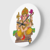 Lord Ganesha Clock Große Wanduhr (Winkel)