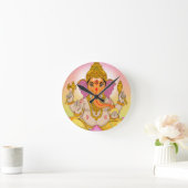 Lord Ganesha Clock Runde Wanduhr (Zuhause)