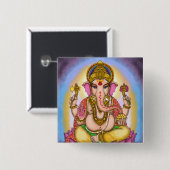 Lord Ganesha Designer Knöpfe Button (Vorne & Hinten)