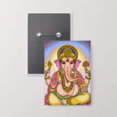 Lord Ganesha Designer Knöpfe Button (Vorderseite/Rückseite)