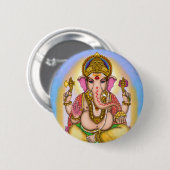 Lord Ganesha Designer Knöpfe Button (Vorne & Hinten)