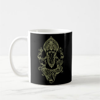 Lord Ganesha Elephant God Yoga Kaffeetasse
