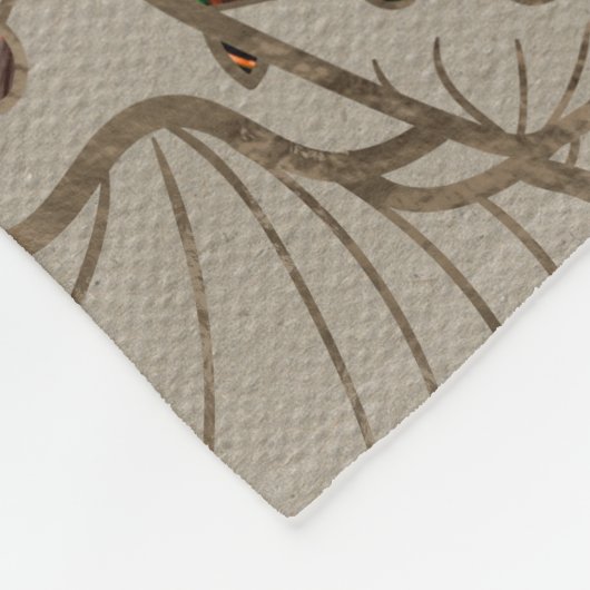 Lord Ganesha - Farbe auf Leinwand Fleecedecke (Ecke)