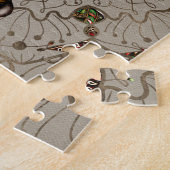 Lord Ganesha - Farbe auf Leinwand Puzzle (Seite)