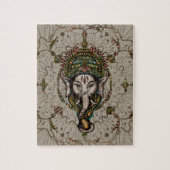 Lord Ganesha - Farbe auf Leinwand Puzzle (Vertikal)