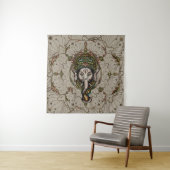 Lord Ganesha - Farbe auf Leinwand Wandteppich (Beispiel)
