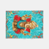 Lord Ganesha - gemischte Medien Fleecedecke (Vorderseite (Horizontal))