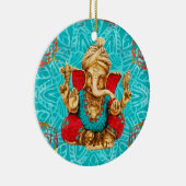 Lord Ganesha - Gemischte Medien Keramik Ornament (Rechts)