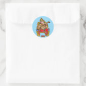 Lord Ganesha Glänzender Wasserfester Aufkleber (Tasche)