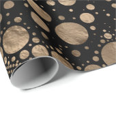 Lord Ganesha Gold und Black Dot Art Geschenkpapier (Rolleneckpunkt)