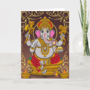 Lord Ganesha Grußkarte Karte