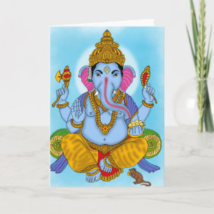 Lord Ganesha Grußkarte Karte