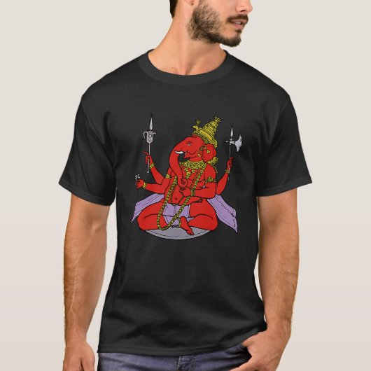 Lord Ganesha Hindu Deity Ganesh T-Shirt (Vorderseite)