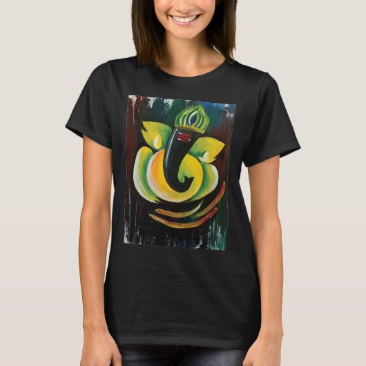Lord Ganesha Hindu Elefantengott des Wohlstands T-Shirt (Vorderseite)