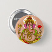 Lord Ganesha Knopf Button (Vorne & Hinten)