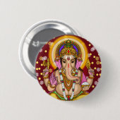 Lord Ganesha Knopf Button (Vorne & Hinten)