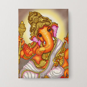 Lord Ganesha Knopf Button