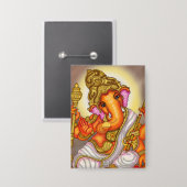 Lord Ganesha Knopf Button (Vorderseite/Rückseite)