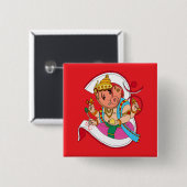 Lord Ganesha Knopf Button (Vorne & Hinten)