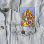 Lord Ganesha Knopf Button (Insitu)