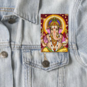Lord Ganesha Knopf Button (Insitu)