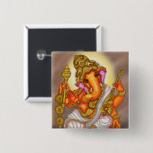 Lord Ganesha Knopf Button (Vorne & Hinten)