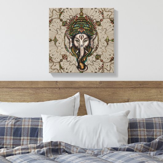 Lord Ganesha - Leinwand (Insitu (Schlafzimmer))