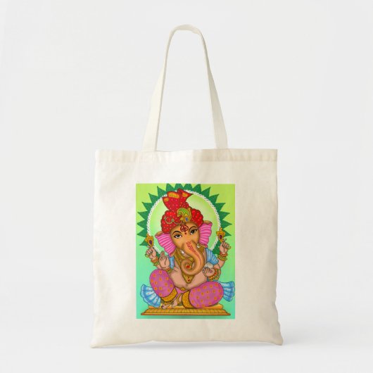 Lord Ganesha Leinwand-Tasche Tragetasche (Vorne)