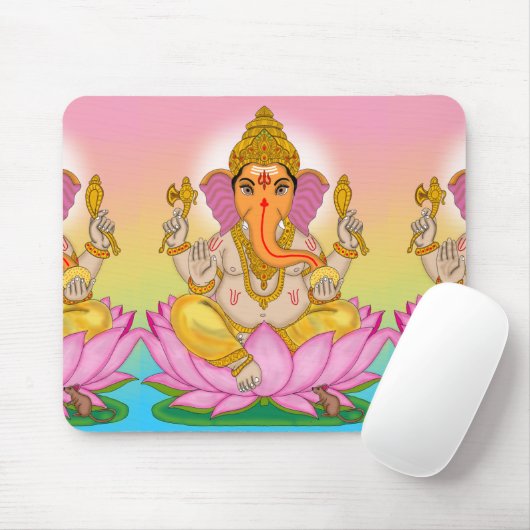 Lord Ganesha Mouse Pad Mousepad (Mit Mouse)