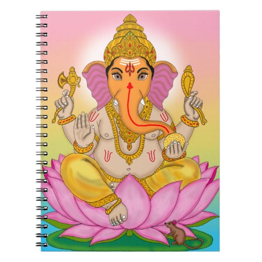 Lord Ganesha-Notebook Notizblock (Vorderseite)