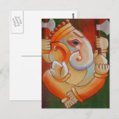 Lord Ganesha Post Card Postkarte (Vorne/Hinten)