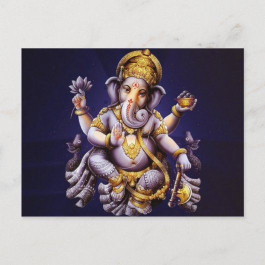 Lord Ganesha Postcard Postkarte (Vorderseite)