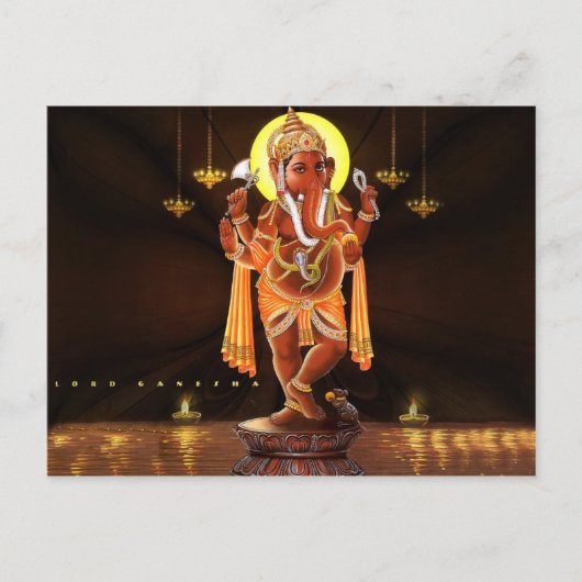 Lord Ganesha Postcard Postkarte (Vorderseite)