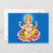 Lord Ganesha Postcard Postkarte (Vorne/Hinten)