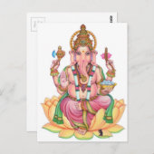 Lord ganesha postkarte (Vorne/Hinten)