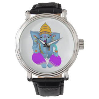 Lord Ganesha Print Watch Armbanduhr