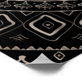 Lord Ganesha - Sepia Black Poster (Ecke)