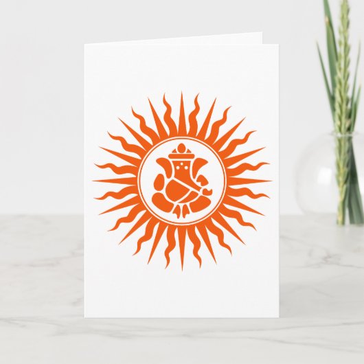 Lord Ganesha Sign Karte (Vorderseite)