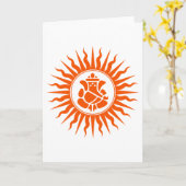 Lord Ganesha Sign Karte (Gelbe Blume)
